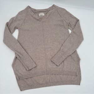 Between Me You Sweater Women Small Beige Neutral Comfy Wool Blend Pullover